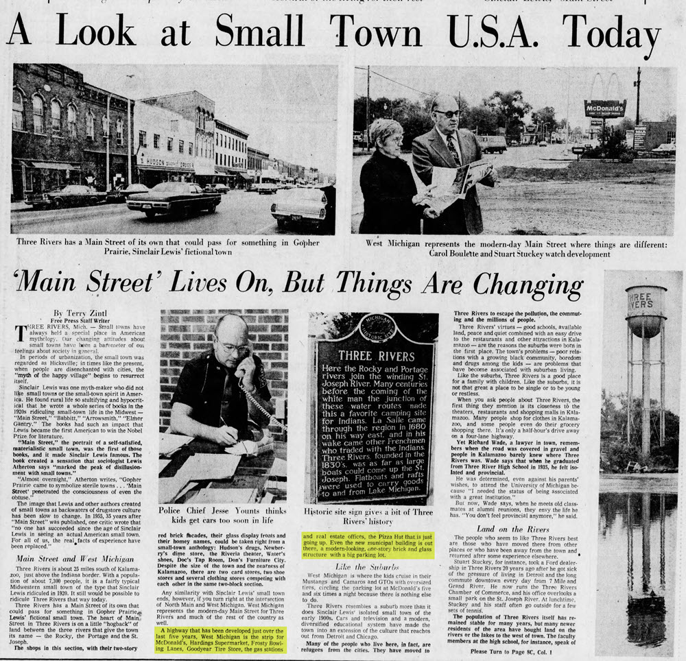 Frosty Bowling Lanes - Sept 1975 Article (newer photo)